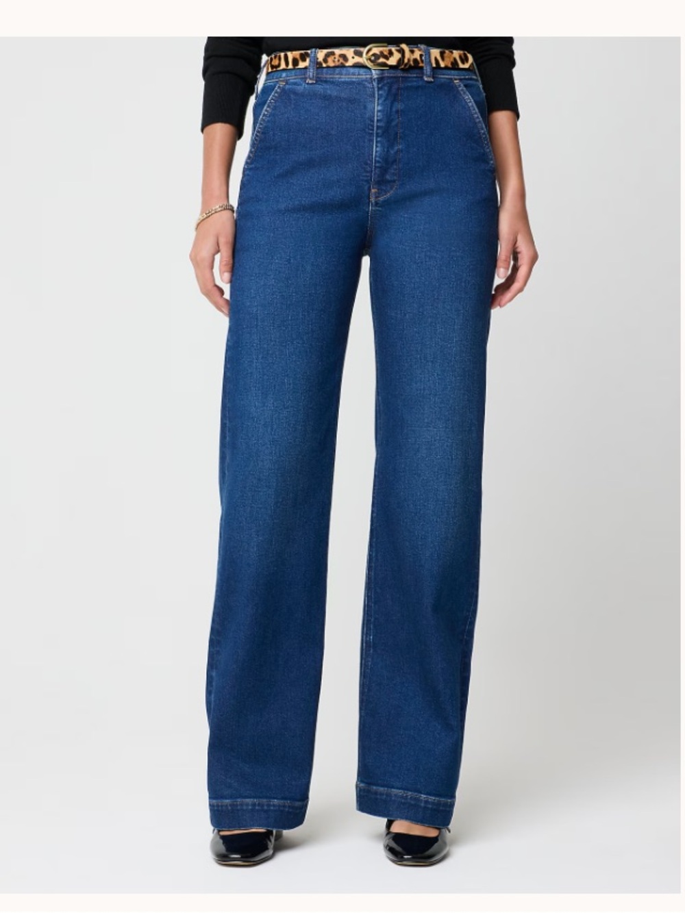 NWT J.Crew Factory High Rise Wide-Leg Jeans in All Day Stretch - Size 28